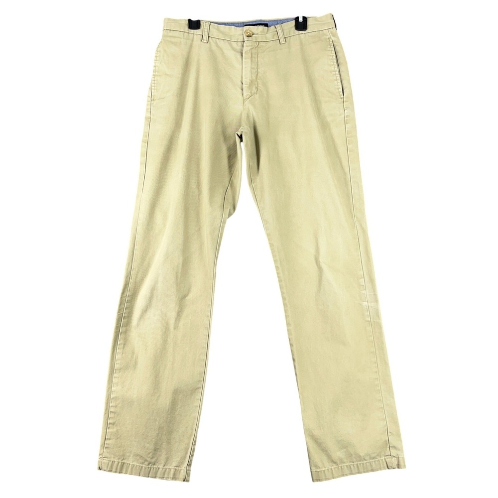 Banana Republic Chinos Pants Men 33x33 Cotton Straight Leg Casual‎ Classic